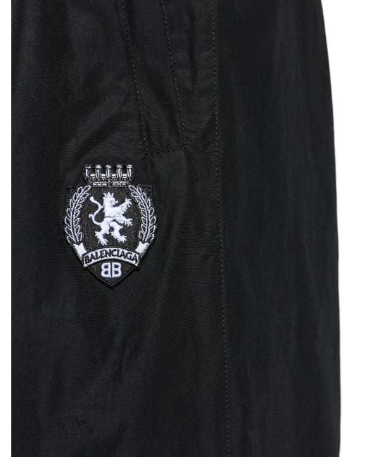 Balenciaga Black 3B Logo-Patch Track Pants for men