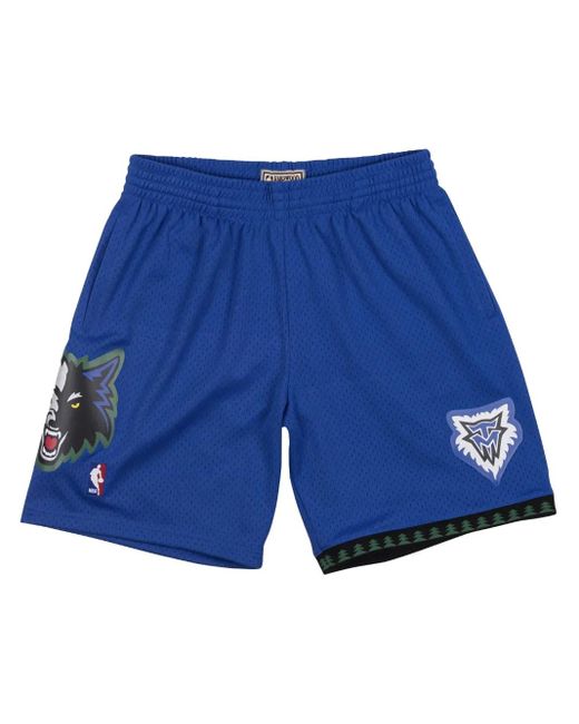 Mitchell & Ness NBA 2003 Minnesota Timberwolves Swingman Shorts in Blue für Herren
