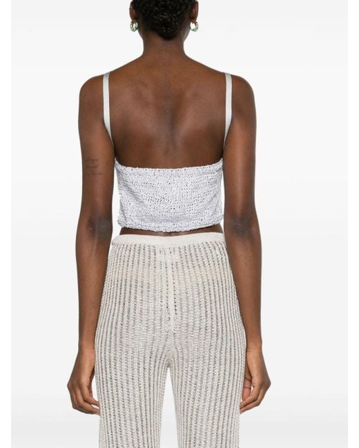 Forte Forte Cropped Top in het White