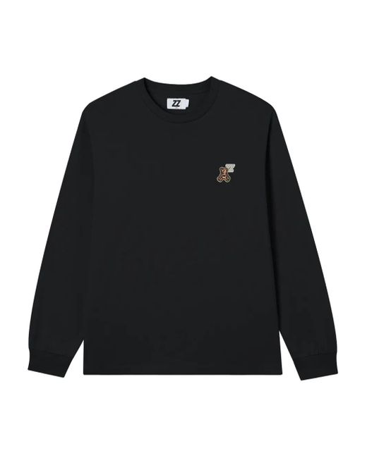 T-Shirt A Maniche Lunghe Con Logo di Izzue in Black da Uomo