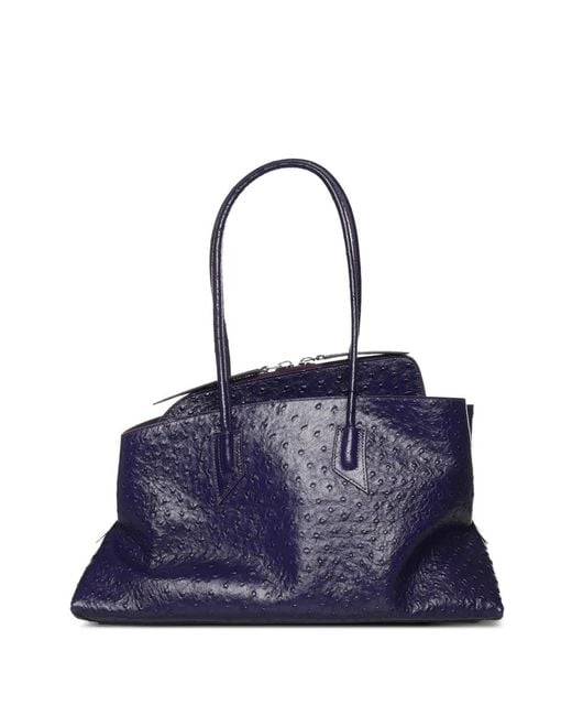 The Attico Blue Medium La Passeggiata Tote Bag