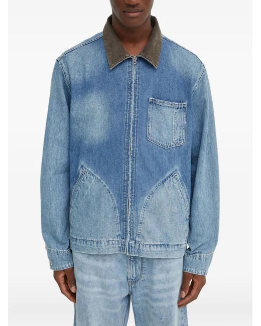 Levi's Blue Pocket Zip Jacket for men