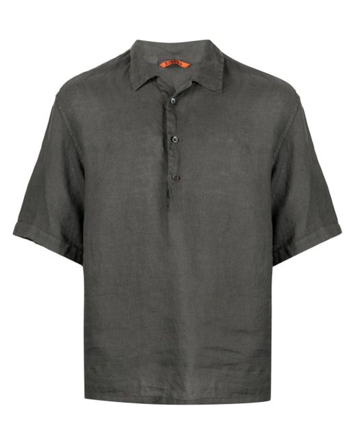 Barena Mola Linnen Overhemd in het Gray voor heren