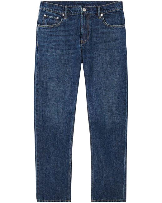 Vaqueros rectos Burberry de Denim de color Azul para hombre | Lyst