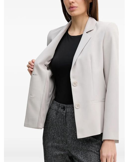 Sisley White Button-Up Blazer