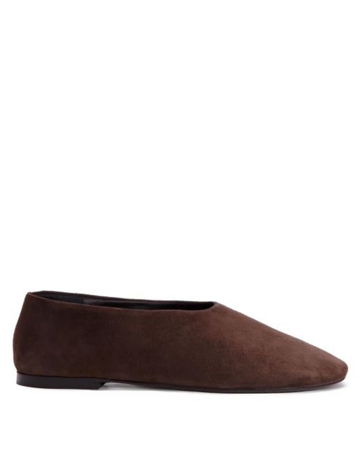 Proenza Schouler Brown Glove Suede-Leather Flats