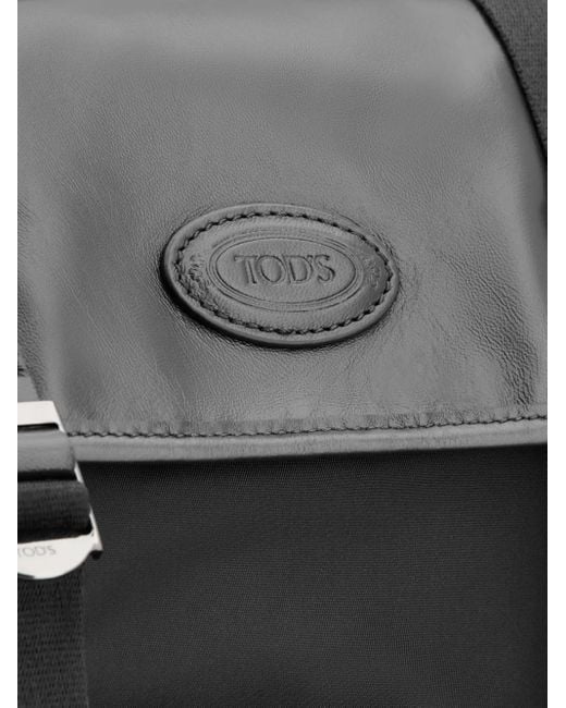 Tod's Black Leather Backpack for men