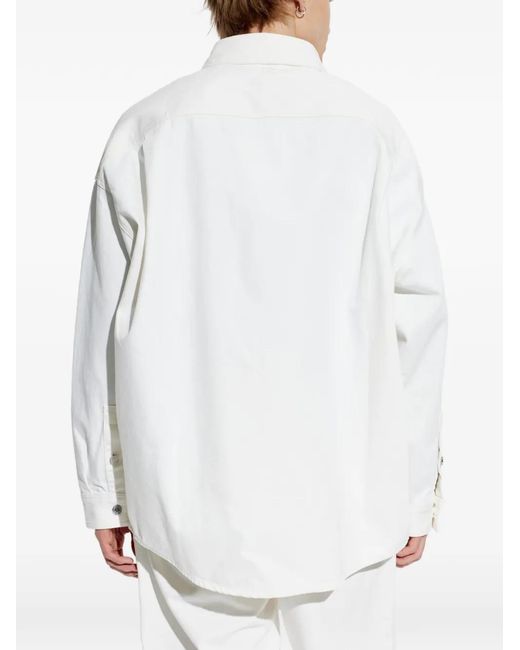 Balmain White Cotton Shirt for men