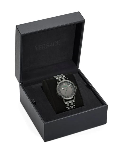 メンズ Versace Greca-pattern 40mm Gray