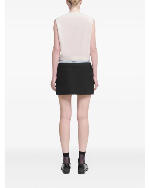 Jonathan Simkhai White Button-Front Cashmere Vest