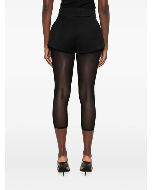 Vestiaire d'un Oiseau Libre Black High-Rise Structured Shorts