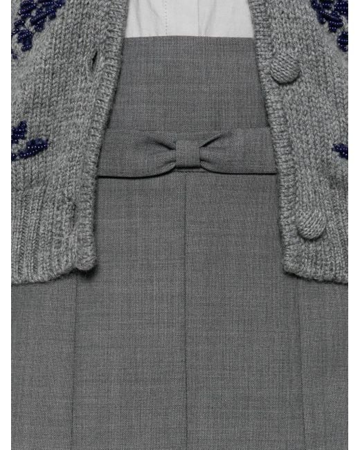 ShuShu/Tong Gray Pleated Skirt
