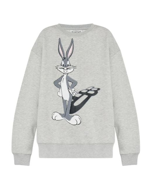 Munthe Gray X Looney Tunes Bugs-Bunny Detail Sweatshirt
