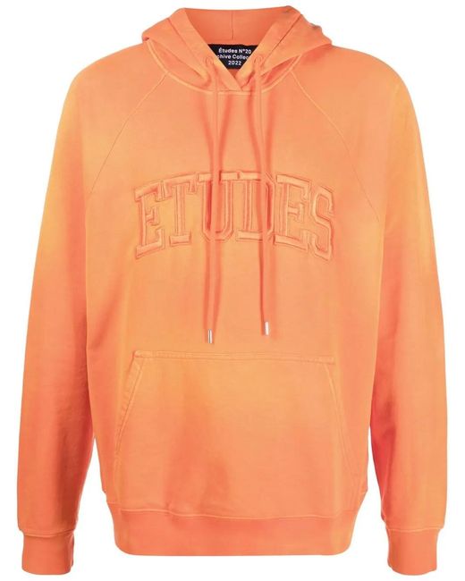 Etudes Studio Orange Hoodie Racing À Logo Brodé for men