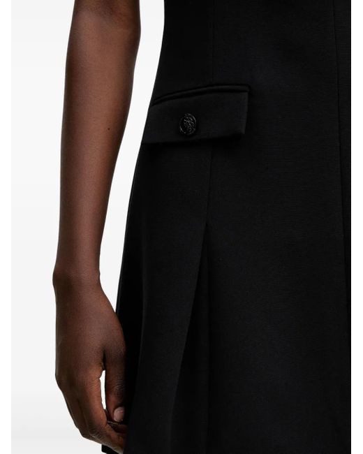 Guess Black V-Neck Mini Dress