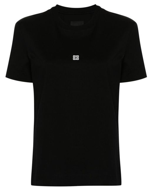 Givenchy Black 4G-Motif Cotton T-Shirt