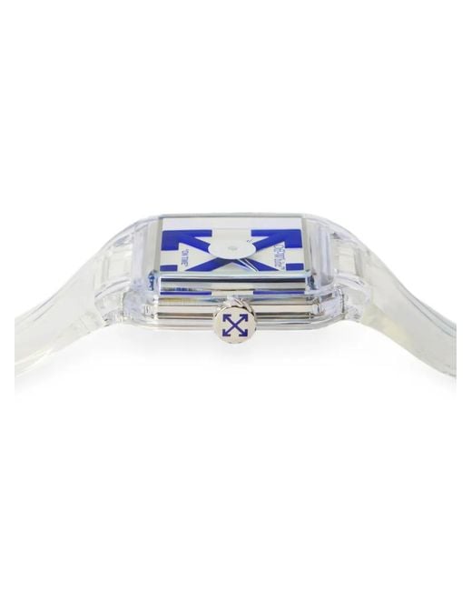Off-White c/o Virgil Abloh Blue Proto 01 Squared 45Mm Watch for men