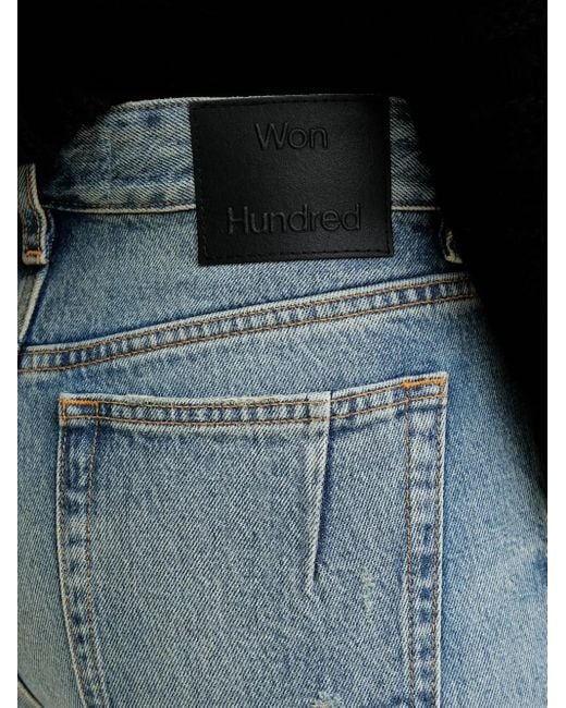 Won Hundred Blue Logo-Patch Jeans