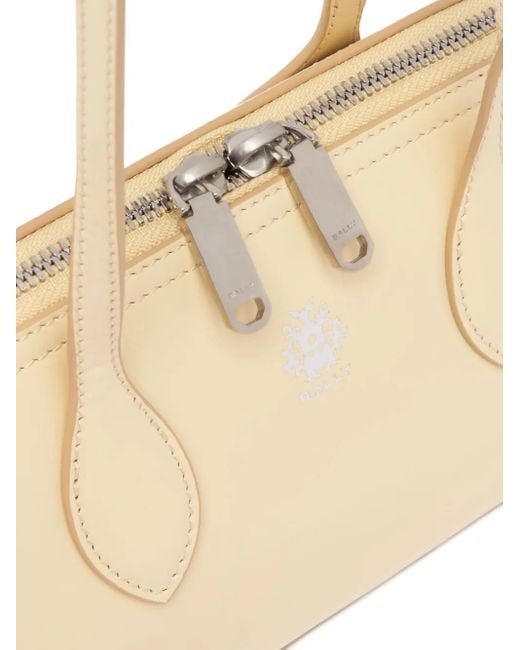 Bally Natural Mini Praline Leather Shoulder Bag