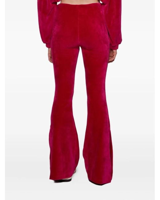 Amiri Velour Flared Pants