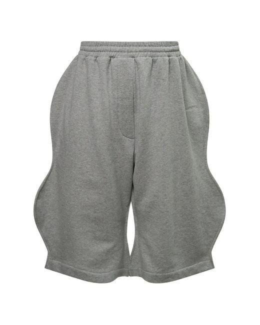 Pushbutton Gray Wavy Shorts