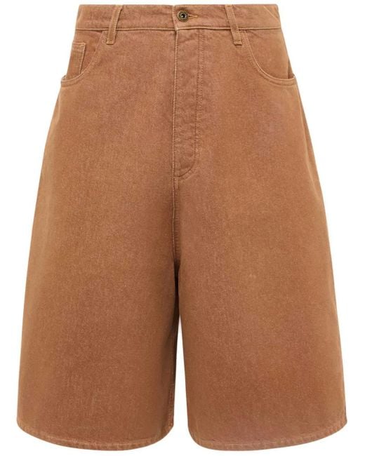 J.W. Anderson Brown Wide-Leg Denim Shorts