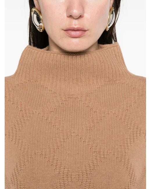 Pull Marta À Col Montant Liviana Conti en coloris Natural