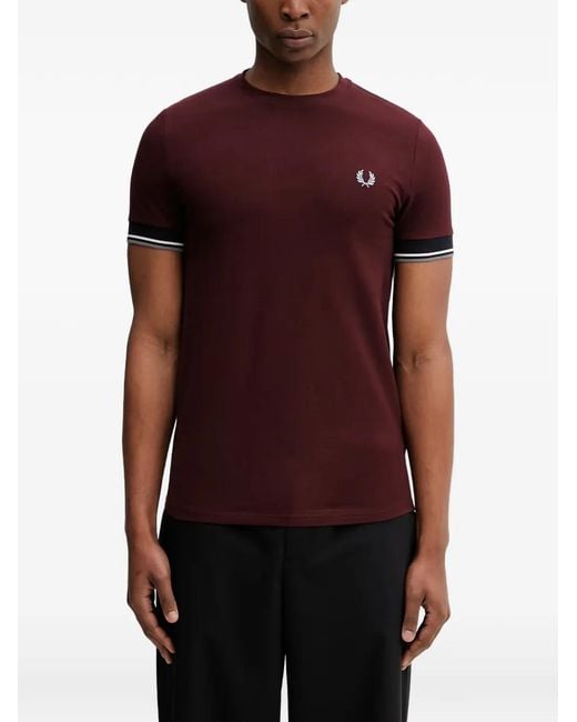 Fred Perry Red Tipping-Detail T-Shirt for men