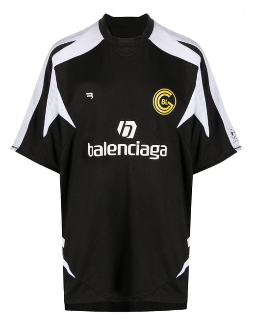 T-shirt Soccer Balenciaga pour homme en coloris Black