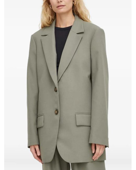 Won Hundred Gray Buttoned-Fastening Blazer