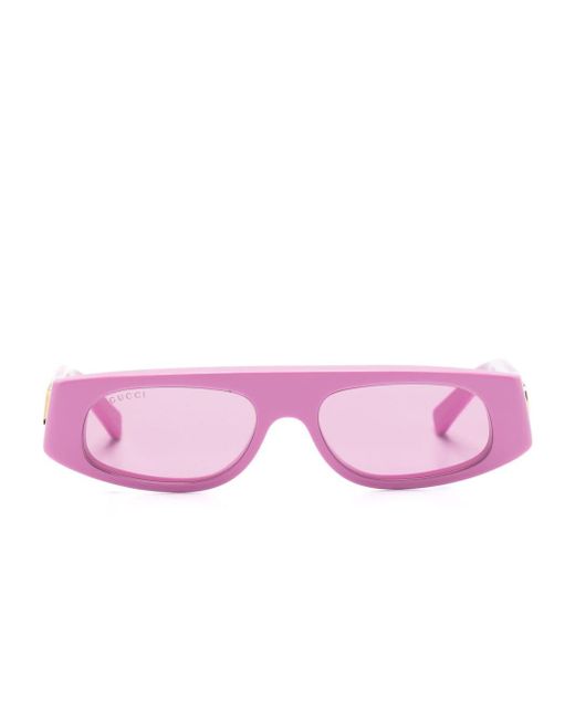 Gucci Pink GG1771S Geometric-frame Sunglasses
