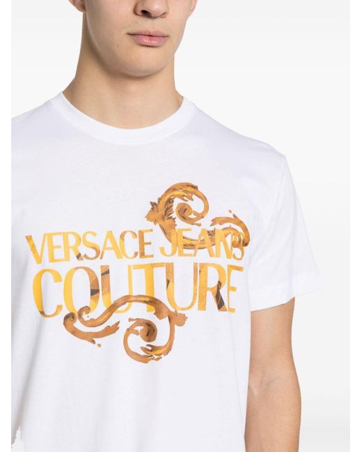 Versace T-shirt Met Logoprint in het White voor heren