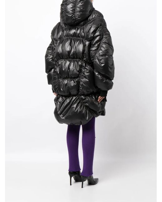 Khrisjoy Black Puff Khris Cloud Coat