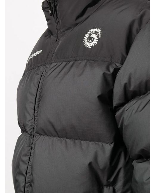 Undercover Black Slogan-Print Down Jacket for men