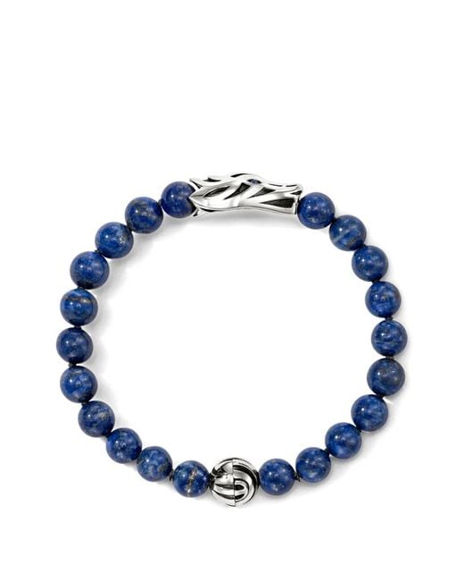 John Hardy Blue Lapis Lazuli Beaded Bracelet for men
