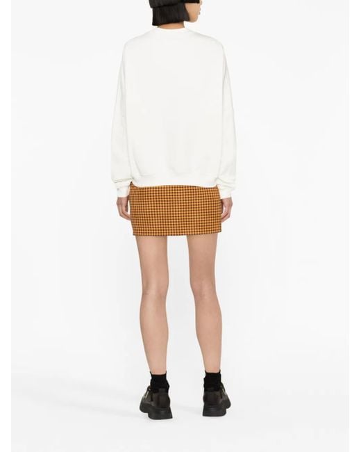 Marni Geruite Mini-Rok in het Brown
