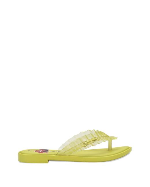 Melissa Yellow Slim Thong Sandals