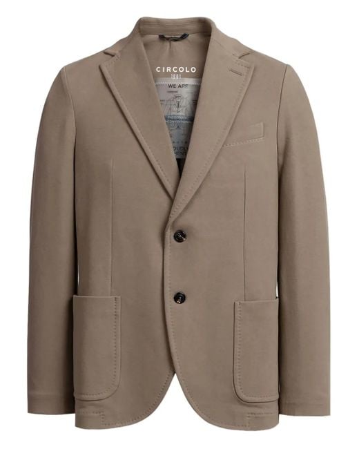 Circolo 1901 Sakko Mit Aufgesetzten Taschen in Brown für Herren