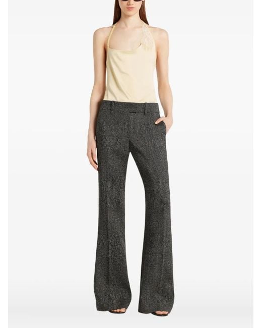 Courreges レースディテール トップ Natural