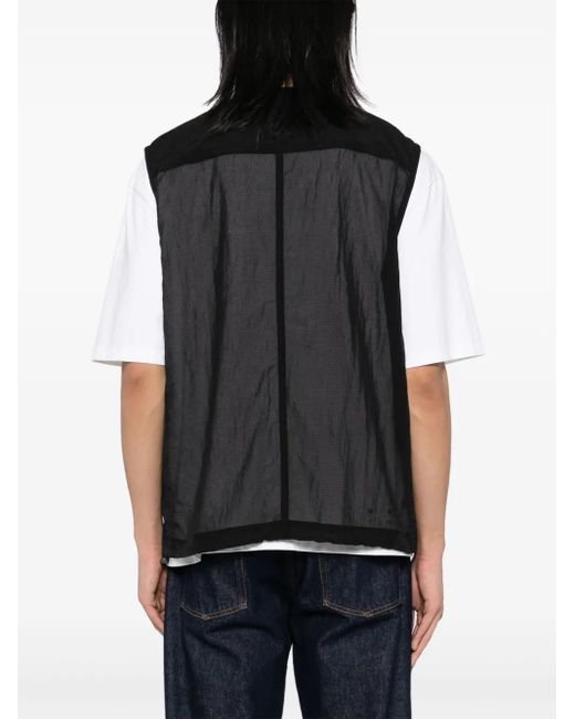 Calvin Klein Black Panelled Gilet for men