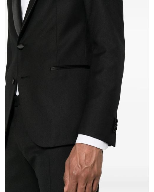 Corneliani Black Dart Detail Suit for men