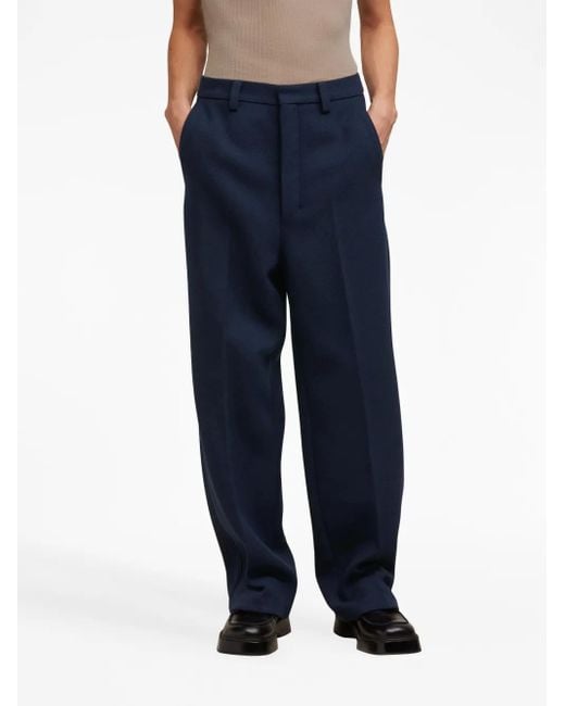AMI Straight Pantalon in het Blue voor heren