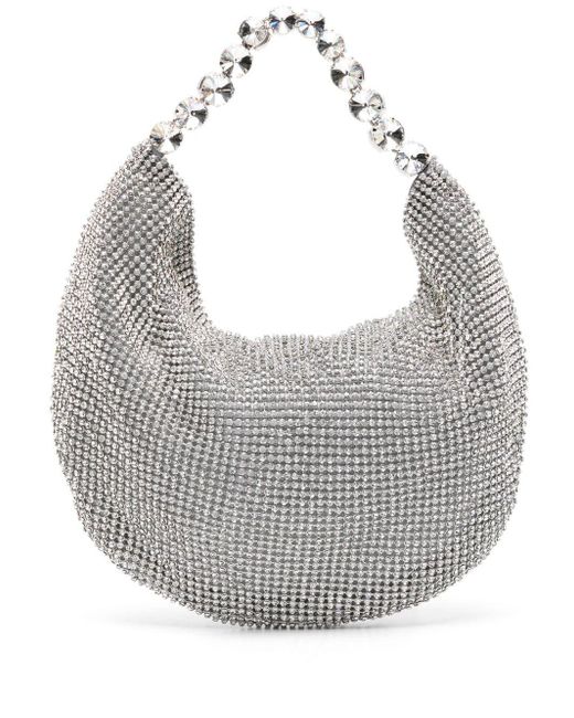 L'ALINGI Gray Crystal-embellished Tote Bag