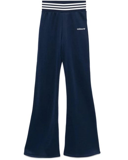 Adidas フレア トラックパンツ Blue
