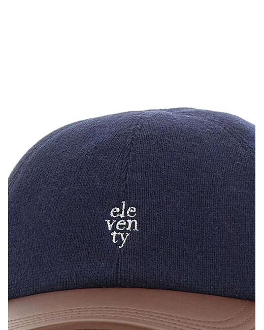 Eleventy Blue Logo-Embroidered Baseball Cap for men