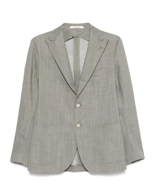 Tagliatore Twill Blazer in het Gray voor heren