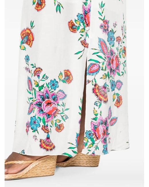 Diane von Furstenberg White Layla Maxi Dress