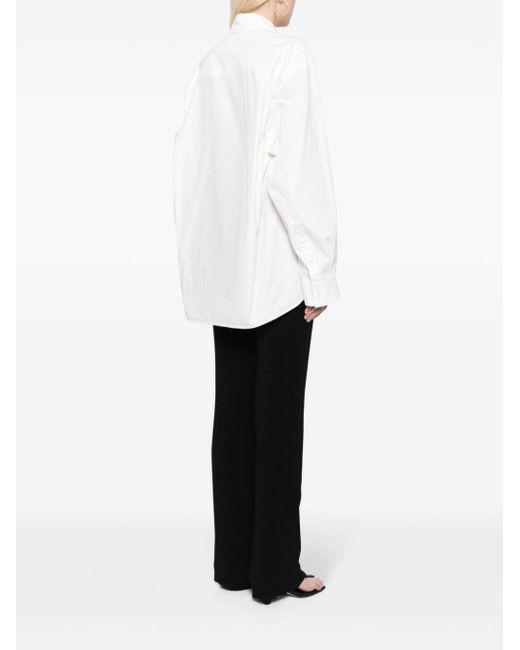Blusa con detalle fruncido JNBY de color White