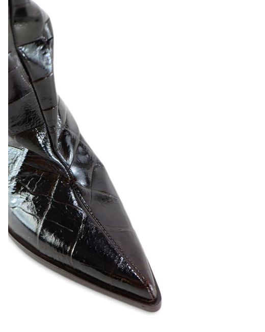 Notabene Black 60Mm Yolanda Crocodile-Effect Boots