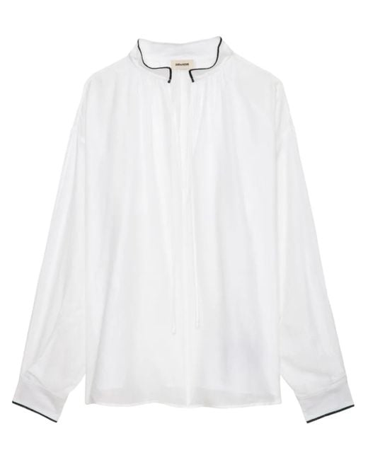 Zadig & Voltaire White Troene Shirt